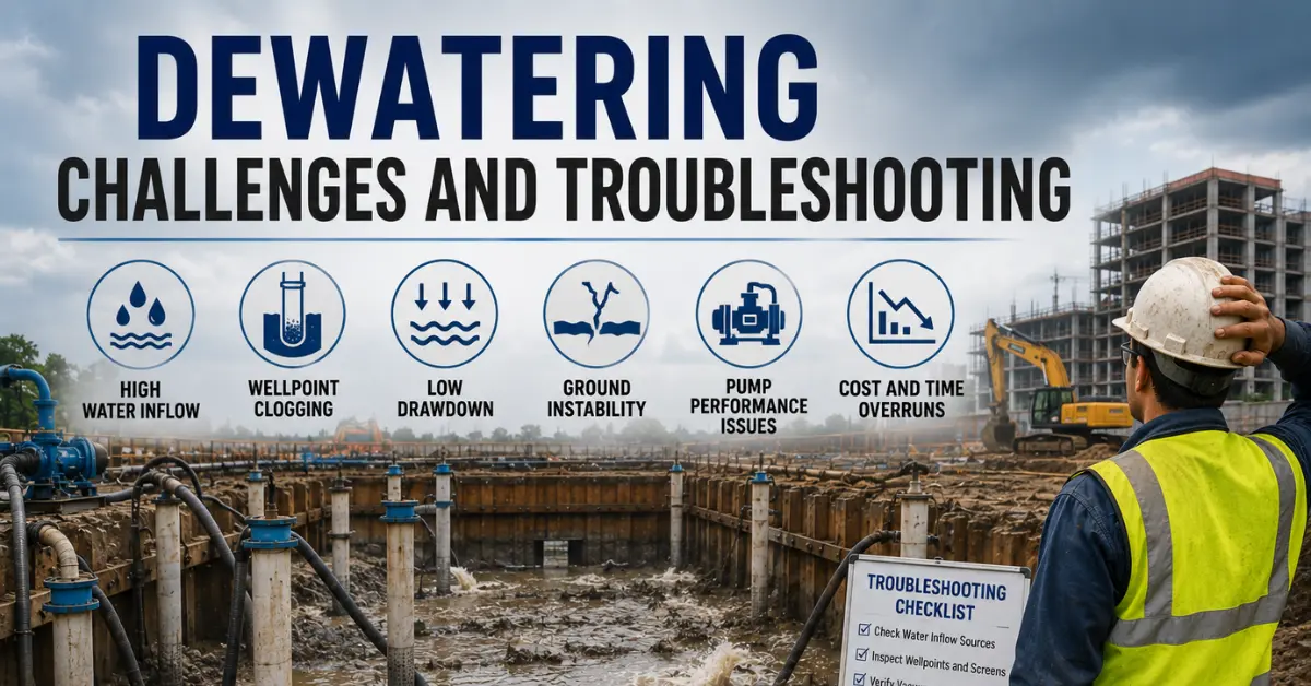 Dewatering Challenges, Risks, and Troubleshooting Solutions