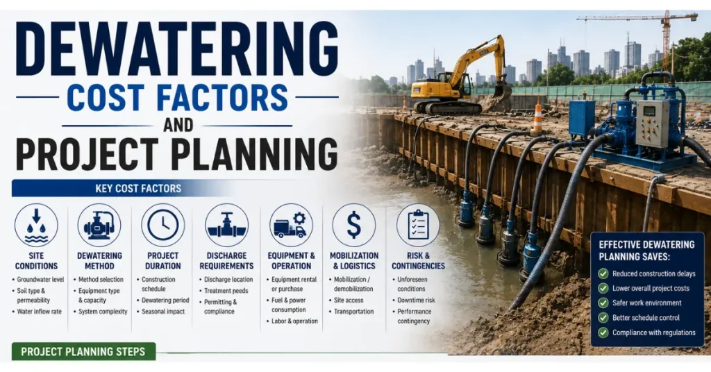 Dewatering Cost Factors and Project Planning