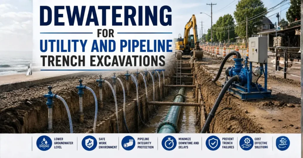 Dewatering for Utility and Pipeline Trench Excavations