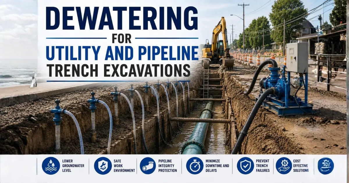 Dewatering for Utility and Pipeline Trench Excavations