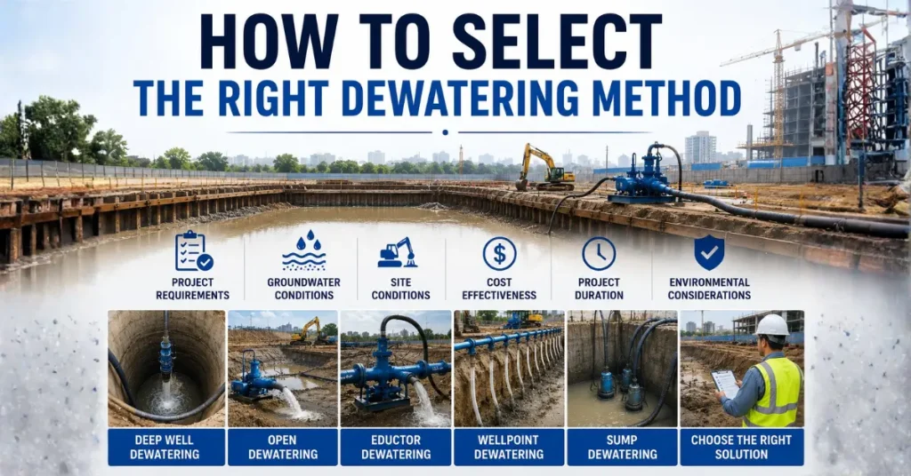 How to Select the Right Dewatering Method