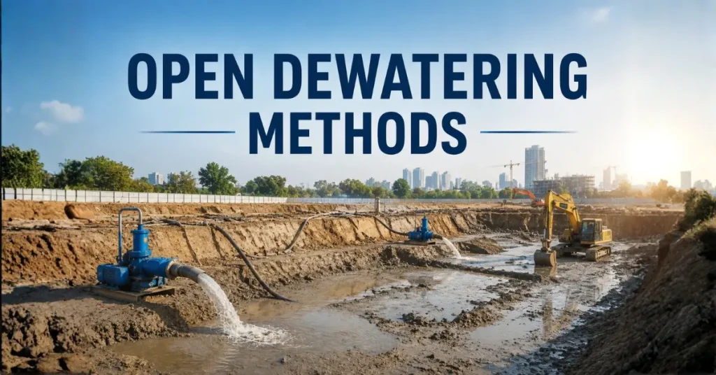 open dewatering methods