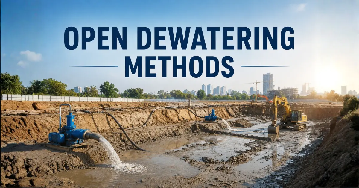 open dewatering methods